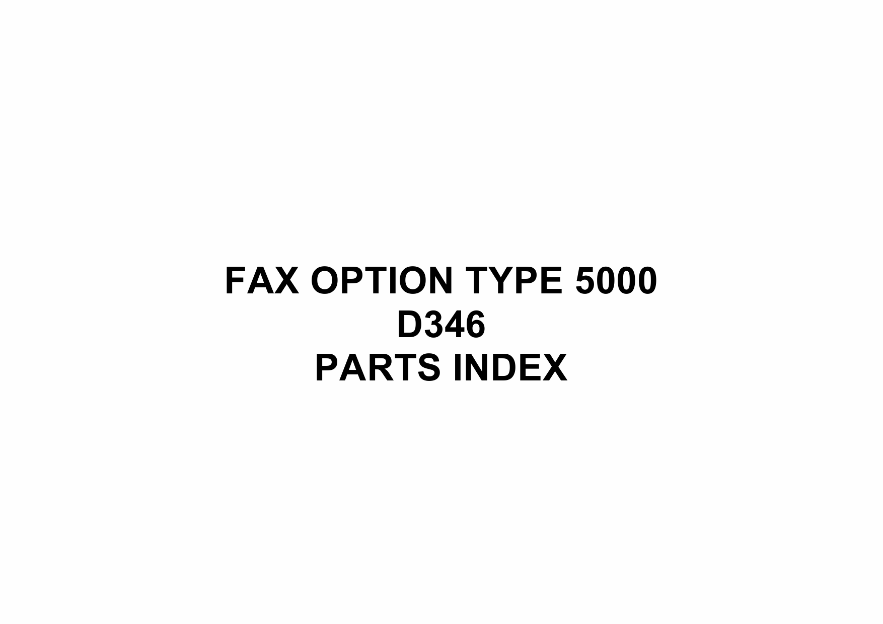 RICOH Options D346 FAX-OPTION-TYPE 5000 Parts Catalog PDF download-5